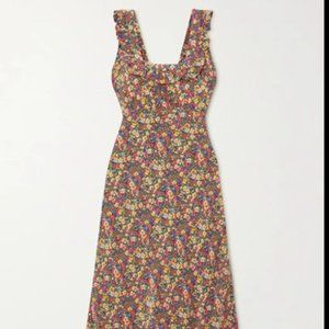 Dôen Cascade Dress in Green Valley Floral M